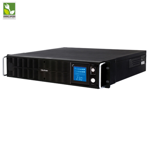 UPS 1500VA CyberPower Professional Rackmount LCD <PR1500ELCDRTXL2U> 2U, защита  телефонной  линии/RJ45,2xComPort,USB