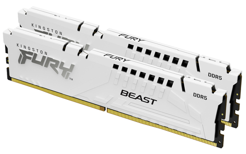 Память DDR5 2x16GB 5600MHz Kingston KF556C36BWEK2-32 Fury Beast White Expo RTL Gaming PC5-44800 CL36 DIMM 288-pin 1.25В kit single rank с радиатором Ret