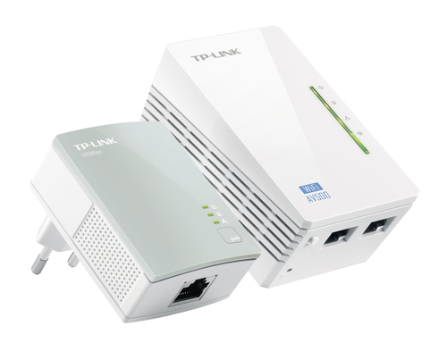 TP-Link TL-WPA4220KIT  Комплект адаптеров Powerline стандарта AV500 с функцией усилителя беспроводного сигнала до 300 Мбит/с