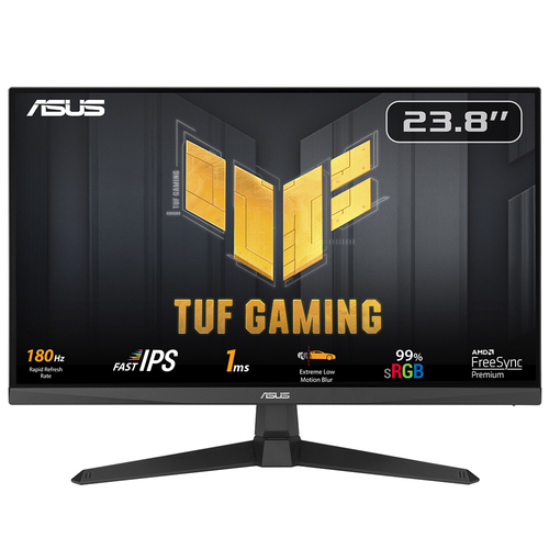 Монитор Asus 23.8" TUF Gaming VG249Q3A черный IPS LED 16:9 HDMI M/M матовая 1000:1 250cd 178гр/178гр 1920x1080 180Hz FreeSync Premium DP FHD 3.5кг