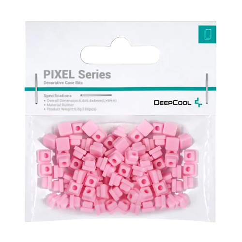 Deepcool <R-PIXEL-PK100-G-1> Декоративный элемент для оформления корпуса  (розовый, 5.4x5.4x4мм, 100шт.)