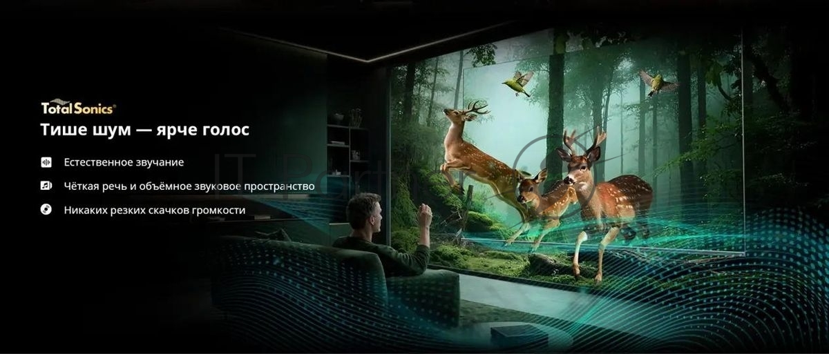 Телевизор Skyworth 55X66H, 55" QLED Mini-LED 4K, Smart TV, WiFi