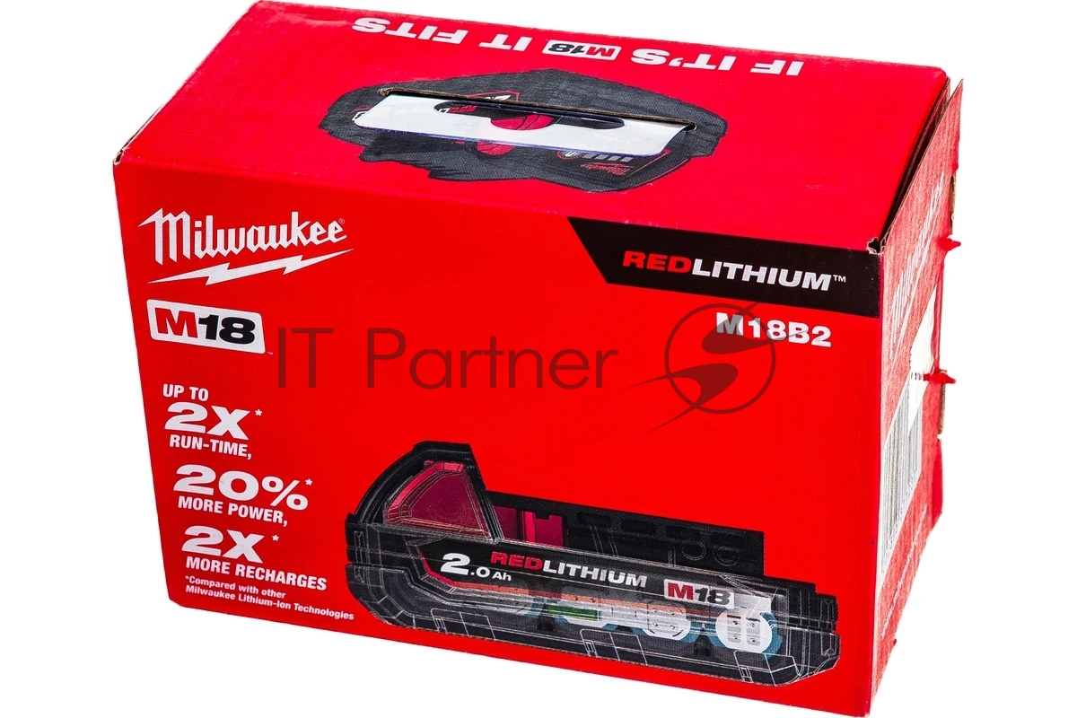 Аккумулятор Milwaukee M18 B2 Li-Ion2Ач 4932430062