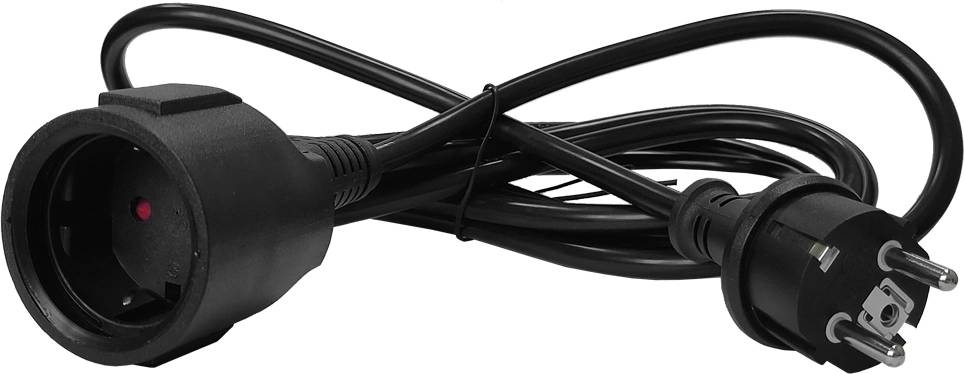 LANMASTER Шнур питания LAN-PPS/SH-3.0-BK вилка Shuko-Shuko розетка проводник.:3x1.5мм2 3м 220В 16А черный