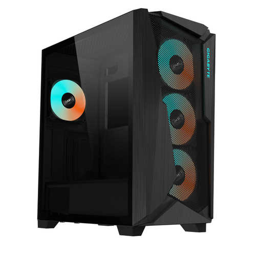 28300-GC301B-1CKR Корпус Gigabyte C301G черный без БП ATX 3x120mm 5x140mm  2xUSB3.0  audio  bott PSU