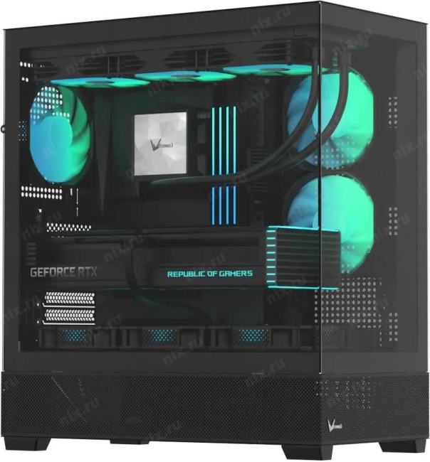 CRYSTAL Z2 B Корпус Formula Crystal Z2 черный без БП E-ATX 10x120mm 3x140mm 2xUSB2.0 1xUSB3.0 1xUSB3.1  audio bott PSU