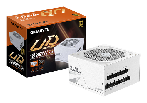 Блок питания ПК Gigabyte UD1000GM PG5 ICE 1000W, 80Plus, Gold, Полностью модульный, White colour (GP-UD1000GM PG5 ICE)