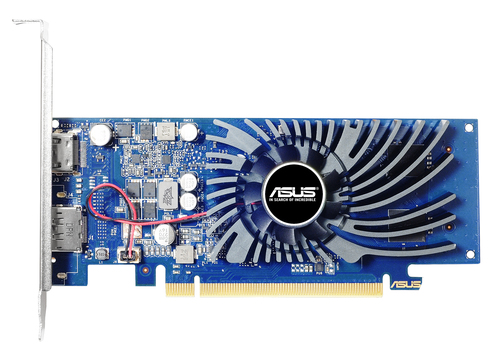 Видеокарта Asus NVIDIA - GeForce GT 1030, PCI-E 3.0 16x, GDDR5 2GB 64bit, 1x HDMI, 1x DP, max 4096 x 2160 (4K), 169мм, Full Height, GT1030-2G-BRK