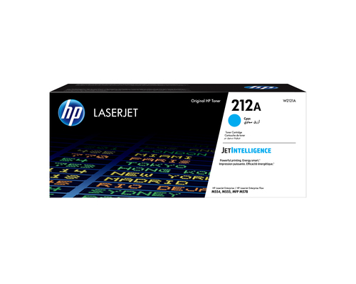 Тонер-картридж HP 212A Cyan для Color LJ Enterprise M555dn/M555x/M554dn MFP M578dn/M578f Flow MFP M578c (4500 стр) ( W2121A )