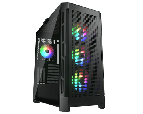 Корпус Cougar Airface Pro RGB Black, 4х120mm ARGB Fan, ARGB Fan Hub, без БП, черный, E-ATX