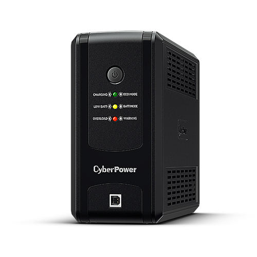 UT850EG - Источник бесперебойного питания, CyberPower, UT850EG, Мощность 850ВА/480Вт, UTG-серия, Линейно-интерактивный, Напольный, LED/RJ11/RJ45e/USB, AVR: 165-290В, АКБ 12В/7Ач*1шт., Вых: 3xSchuko, Чёрный
