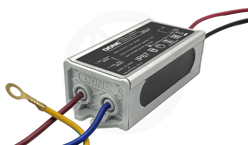 Драйвер светодиодный DONE DL-7W300-M, 7W, 12-24V, 0.3A, IP67