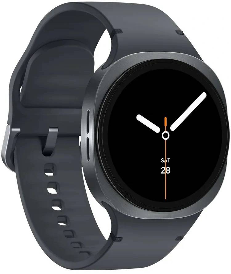 Samsung Смарт-часы Galaxy Watch 8 LTE Watch 8 40мм 1.34" Super AMOLED корп.графитовый рем.графитовый