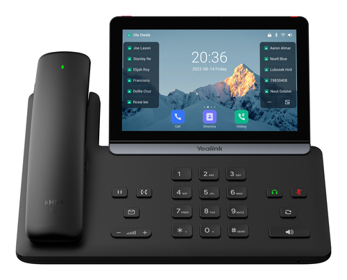 телефон YEALINK SIP-T88W Pro, 7" экран", Android, WiFi, Bluetooth, BT-трубка, USB, PoE, GigE, без камеры, без БП, шт