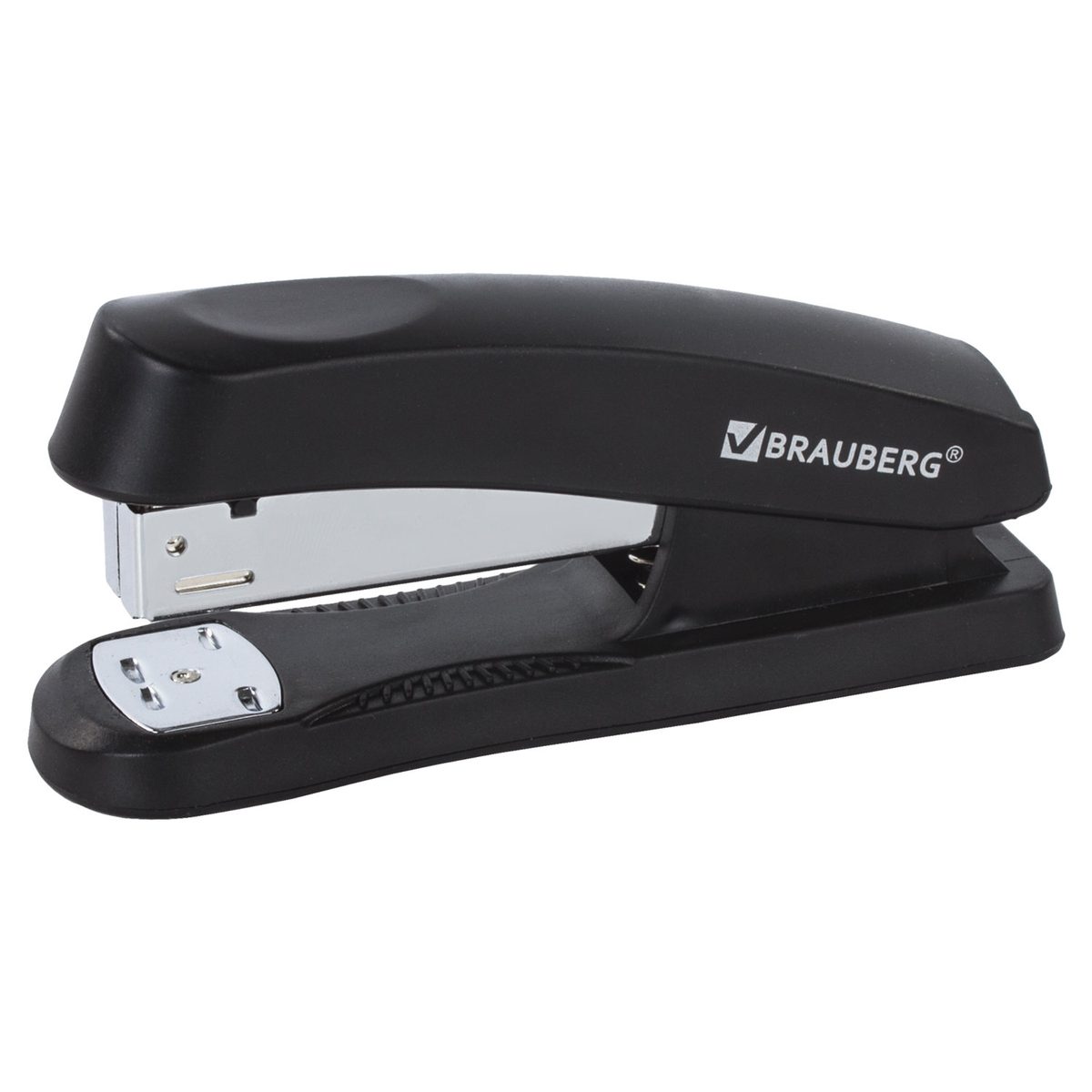 Степлер Brauberg Standard+, №24/6 - 26/6, до 30 листов, черный, 96шт.