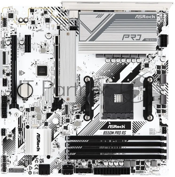 Материнская плата ASRock B550M PRO RS, AM4, AMD B550, 4xDDR4, 4xSATA, 1xPCIe 4.0 x16, 1xPCIe 3.0 x16, 1xPCIe 3.0 x1, 1xHDMI, 1xDisplayPort, 1x 2.5Gb LAN, 4xUSB 3.2 Gen1, 2xUSB 2.0, 5x3.5 мм, 7.1, microATX