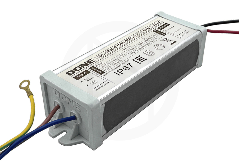 Драйвер светодиодный DONE DL-50W-C1050-MPC, 50W, 25-50V, 1.05A, IP67