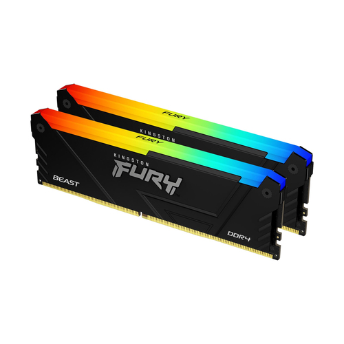 Память DDR4 2x16GB 3600MHz Kingston KF436C18BB2AK2/32 Fury Beast RGB RTL Gaming PC4-28800 CL18 DIMM 288-pin 1.35В dual rank с радиатором Ret