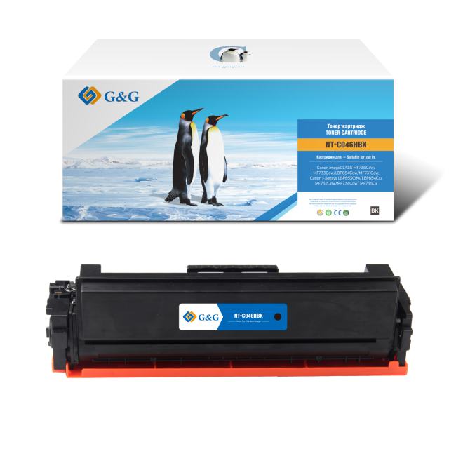 Картридж лазерный G&G NT-C046HBK черный (6300стр.) для  Canon LBP 653Cdw/654Cx/MF732Cdw/734Cdw/735Cx