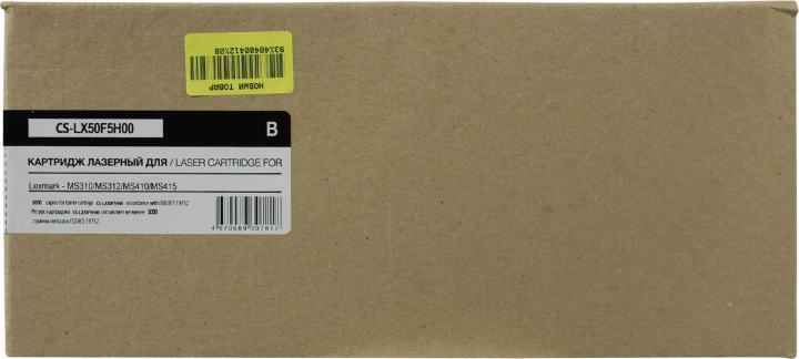 Картридж лазерный Cactus CS-LX50F5H00 50F5H00 черный (5000 стр.) для Lexmark MS310/MS312/MS410/MS415
