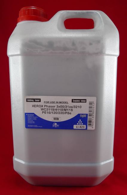 LI-423 Тонер XEROX P8e, B210, Phaser 31xx/32xx/33xx/34xx/3500/3600, WC3210, Lexmark E310  (кан.  1кг)  B&W Light