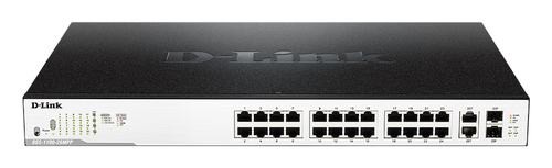 D-Link <DGS-1100-26MPP /B1A> Управляемый коммутатор (24UTP 1000Mbps  + 2Combo 1000BASE-T/SFP)