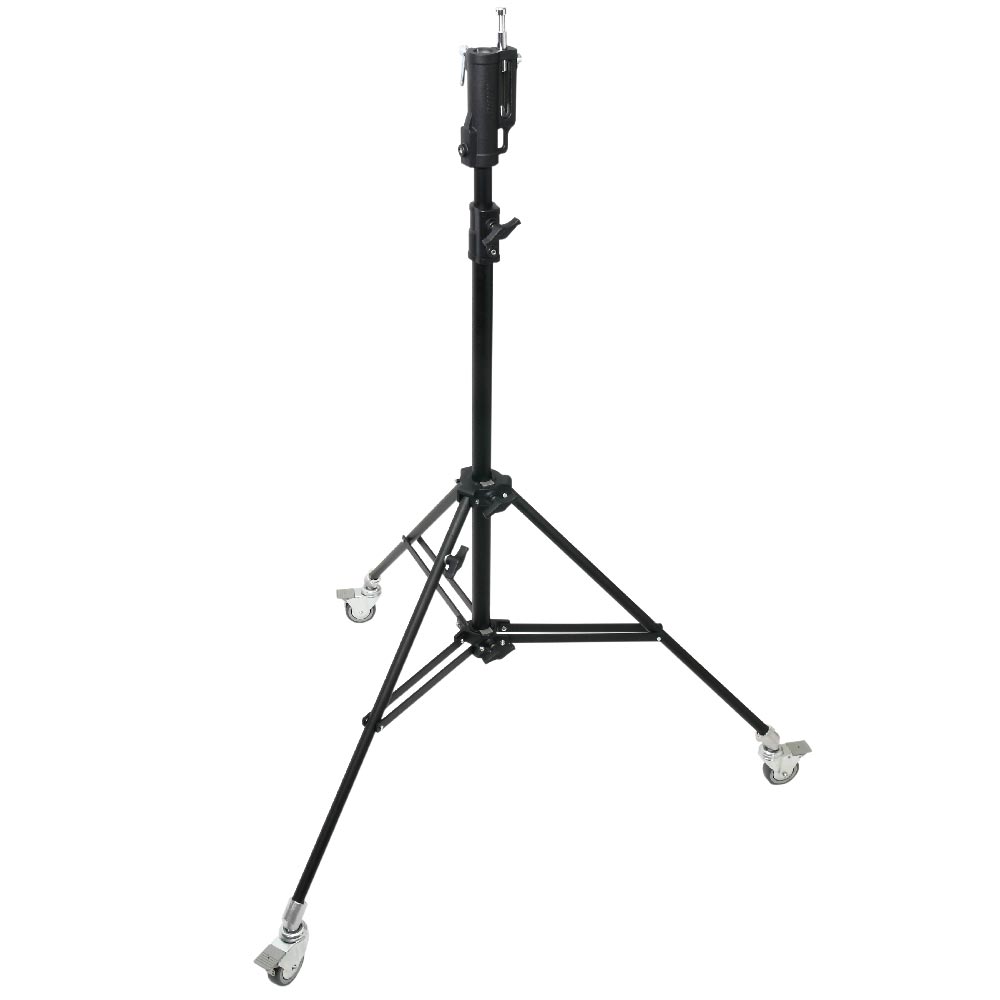 KUPO 228MBH MASTER COMBO STAND -BLAСK. СТОЙКА КОМБИНИРОВАННАЯ (112-230 СМ ?30 КГ), ЧЕРНАЯ, С КОЛЁСАМИ