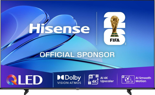 Телевизор ЖК 75'' Hisense/ 75", QLED, Ultra HD, Smart TV (ОС VIDAA U9), Wi-Fi, DVB-T2/T/C/S2/S, 2х10W, CI+(1.4), 3хHDMI, 2хUSB, Works with Alexa, Alexa Built-in, VIDAA Voice, Yandex, Black, 2025
