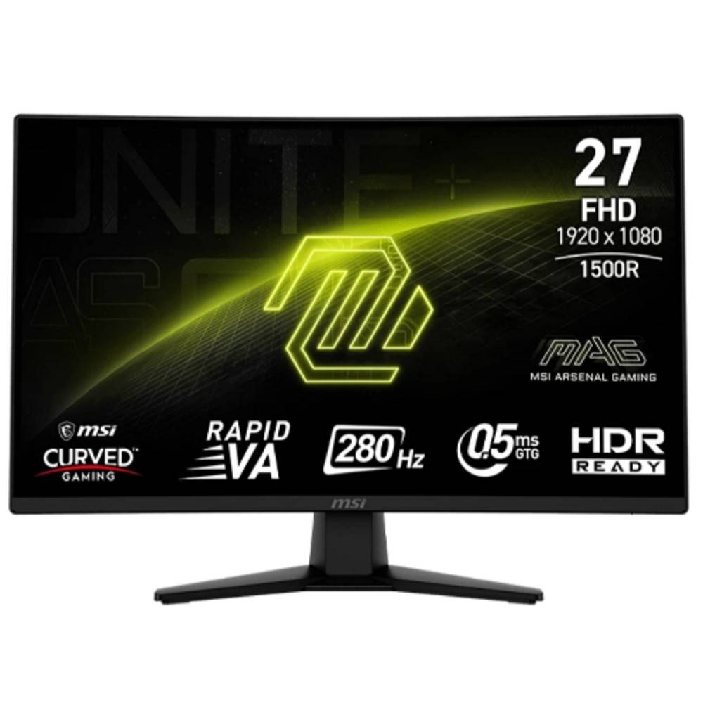 Монитор MICROSTAR 9S6-3CE31T-012, 27", VA, 1920x1080, 280Гц, изогнутый
