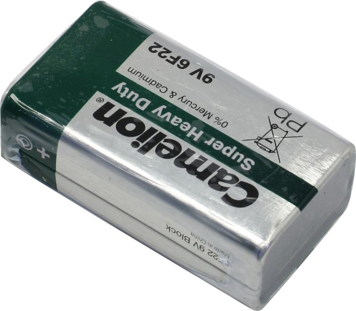 Батарейка Camelion Green, 6F22, Крона 9V, 1шт. (6F22-SP1G)