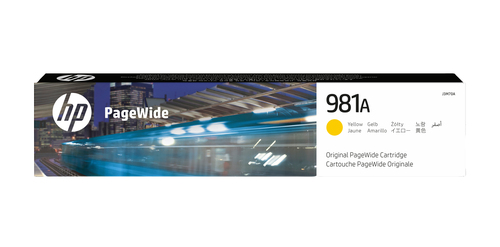 Картридж струйный HP № 981A J3M70A для HP PageWide Enterprise Color 556dn/56xh/MFP 586z/MFP 586dn/ MFP 586f, желтый