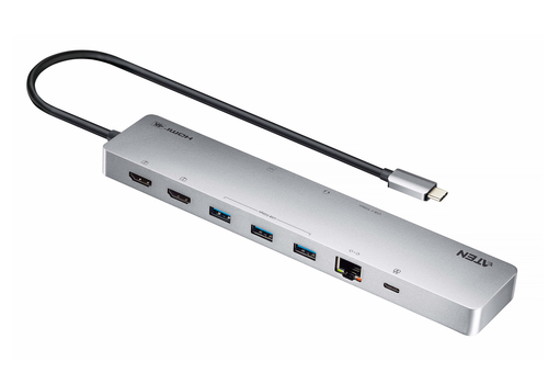 Док-станция ATEN UH3240-AT, USB, HDMI, HDMI/Ethernet/USB-A/USB-C/SDXC/SDHC/SD/microSDXC/microSDHC/microSD, USB Type-C