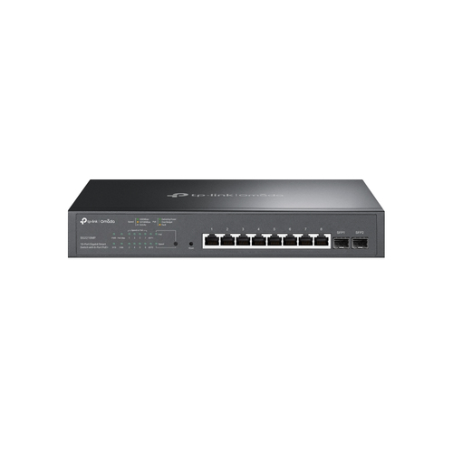 SG2210MP - Коммутатор, TP-Link, SG2210MP, 8 портов 10/100/1000 Мбит/с (RJ45) с поддержкой PoE+ , 2 гигабитных слота SFP (150 Вт), Управляемый
