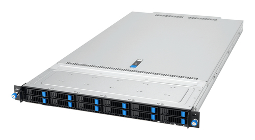 Серверная платформа/ ASUS RS700A-E13-RS12U, 1U, 2 x  SP5 LGA6096 400W, 24x DDR5 6400, 12x 2.5'' NVMe hsb, 2x PCIex16+ 2x OCP3.0 x16, no LAN, 1+1 2000W