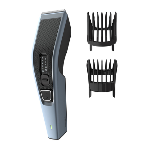 Машинка для стрижки Philips HC3530/15 синий/черный (насадок в компл:2шт)