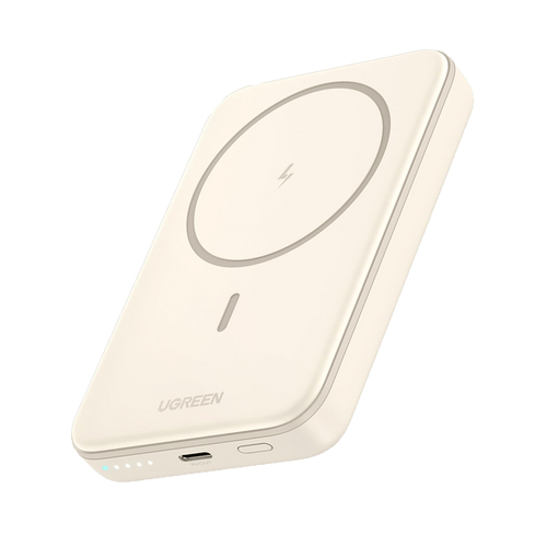 Внешний аккумулятор магнитный UGREEN PB561 (25208) 10000mAh Mini Magnetic Wireless 20W Power Bank. Цвет: белый