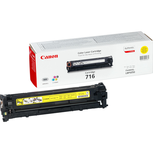 (Спец.цена) Оригинальный картридж Canon 716Y 1977B002 для принтера Canon i-Sensys LBP-5050, MF-8030CN, MF-8050CN yellow 1500 страниц