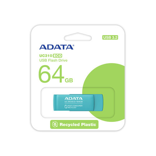 ADATA Eco UC310 <UC310E-64G-RGN> USB3.2  Flash Drive 64Gb