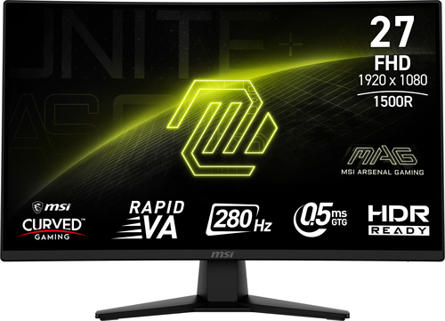 MSI MAG 27" 274CXF черный {VA 1920x1080 280Hz 1ms 16:9 300cd 178/178 HDMI DisplayPort} [9S6-3CE31T-012]
