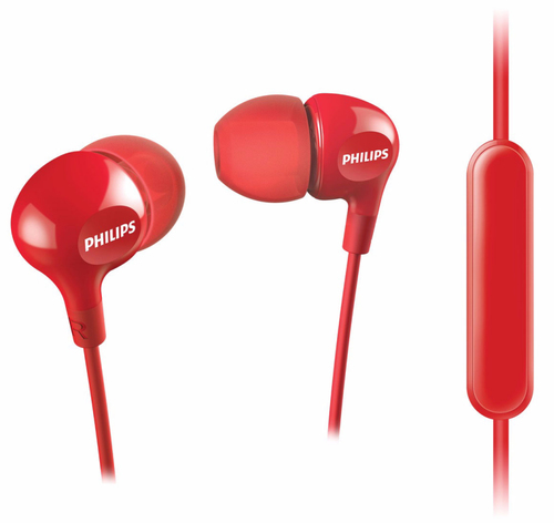 Наушники с микрофоном PHILIPS SHE3555RD  (шнур 1.2м)