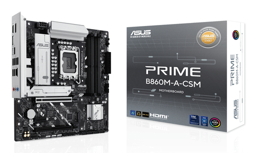 Материнская плата ASUS PRIME B860M-A-CSM, LGA1851, B860, 4*DDR5, 4*SATA, 2*M.2, 2*USB 3.2, 4*USB 2.0, Type-C, 2*PCIx16, 1*PCIx1, 2*DP+HDMI, mATX; 90MB1K00-M0EAYC