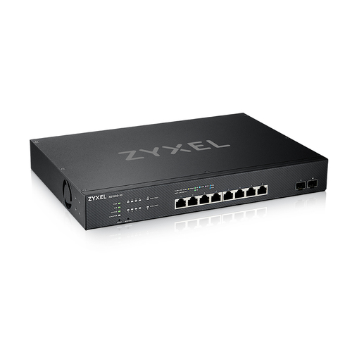 Коммутатор Настраиваемый (Smart) ZyXEL - XS1930-10, Layer 2, 8-10GbE, 2-SFP+, ROM-32MB, RAM-256MB, SNMP, telnet, Web, в стойку, чёрный, XS1930-10-ZZ0101F