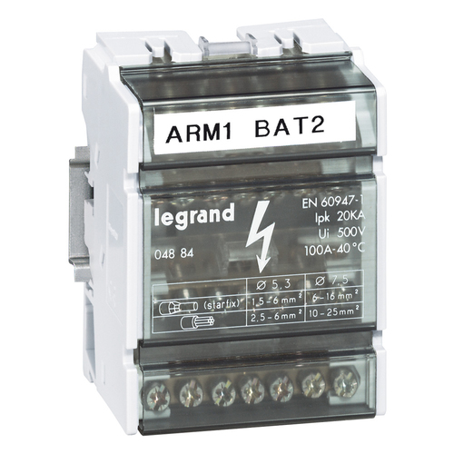 Кросс-модуль 4P*7 контакт.100А | 004884 | Legrand