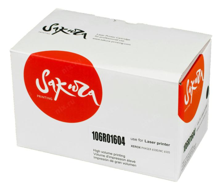 SA106R01604 Картридж SAKURA 106R01604 для Xerox Phaser 6500/Workcenter 6505,  черный, 3000 к.