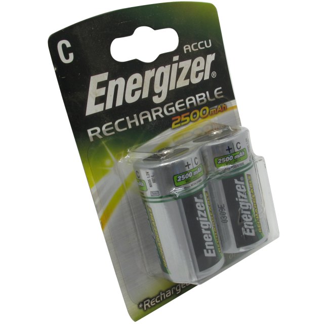 Аккумулятор Energizer HR14-2 (1.2V, 2500mAh) NiMH, Size "C"  <уп. 2 шт>