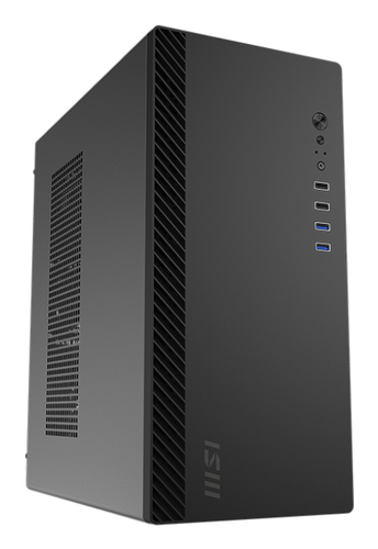 Корпус ПК без блока питания/ Case MSI PRO SHIELD M100P, Midi-Tower, 1x80mm, 2xUSB 3.2, 2xUSB 2.0, mATX, mITX Black