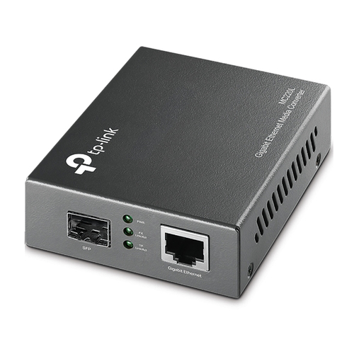 Медиаконвертер TP-Link - MC220L, Витая пара RJ-45 1000Base-T, SFP 1000Base-FX, до 10Км, 1 Гб/с, full-duplex, MC220L