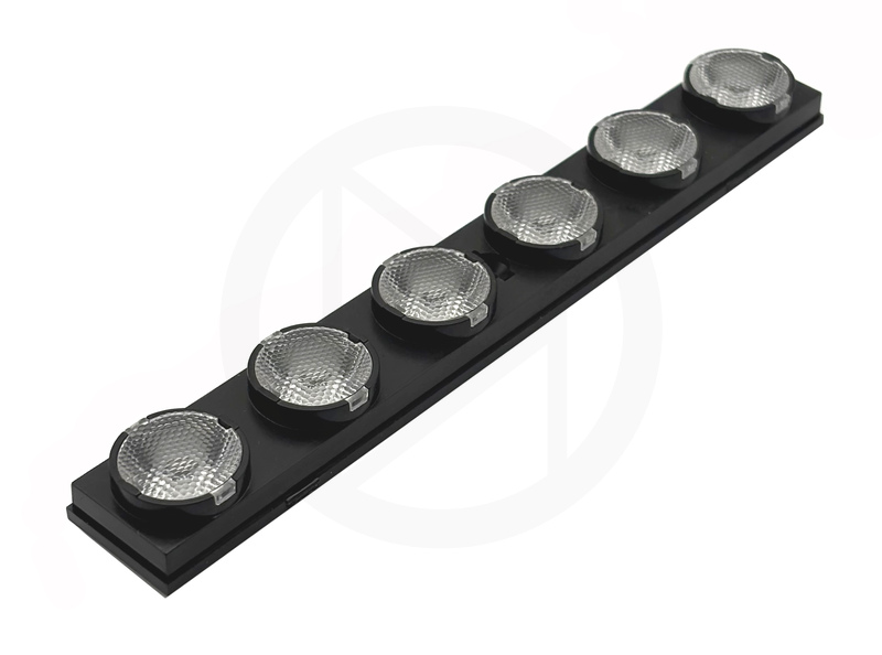 Групповая линза для линейного светильника KingBrite KB-FL122-6-40-XP, 6LED, 40°, 122x17x9.1мм