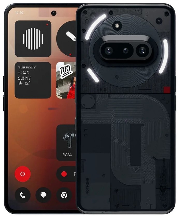 Смартфон Nothing 4321618428, Phone (3a) 8/128GB Black