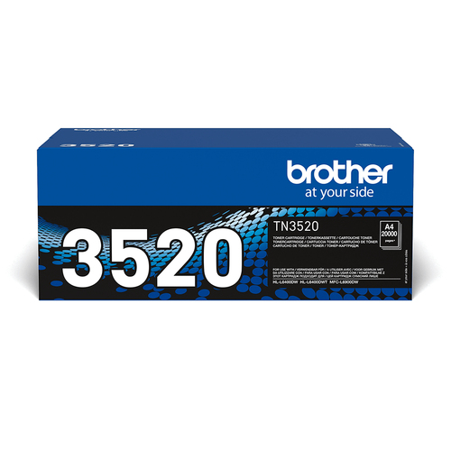 Brother TN-3520/TN-3520P Тонер-картридж, Black HL-L6400DW, HL-L6400DWT, MFC-L6900DW, MFC-L6900DWT (20 000 стр.) (TN3520)